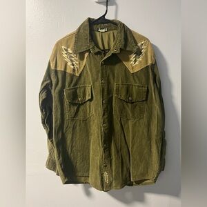 Grateful Dead Embroidered Corduroy Button Down Shirt